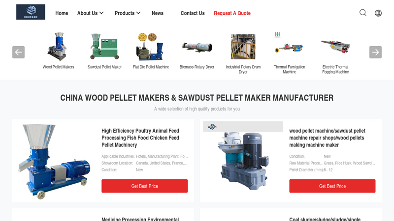 Image of Quality Wood Pellet Makers & Sawdust Pellet Maker factory from China