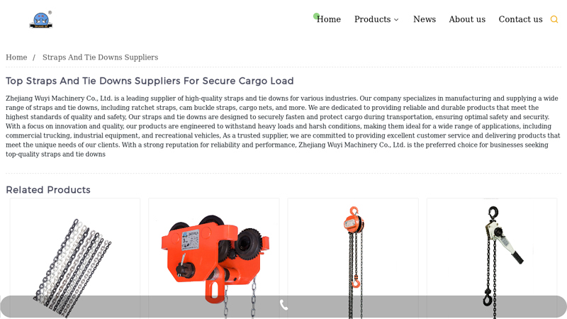 Image of China Straps And Tie Downs Manufacturers | Wuyi