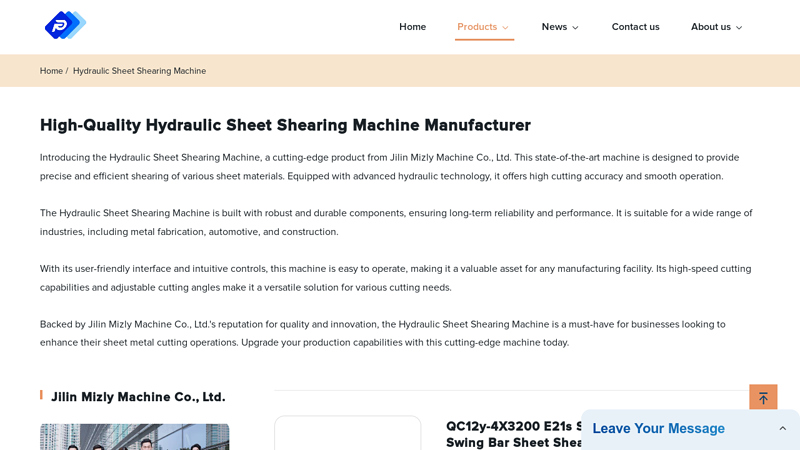 Image of China Manufacturer and Supplier of Hydraulic Sheet Shearing Machine ...