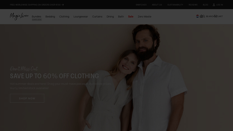 Pure Linen Home Textiles & Linen Wear | MagicLinen