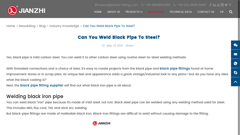 Image of Can You Weld Black Pipe To Steel?