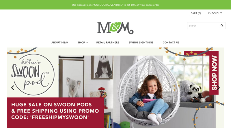 M&M Sales Enterprises, Inc. Outdoor Swings & Adventure Products