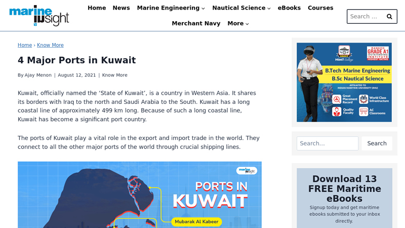 Image of 4 Major Ports in Kuwait
