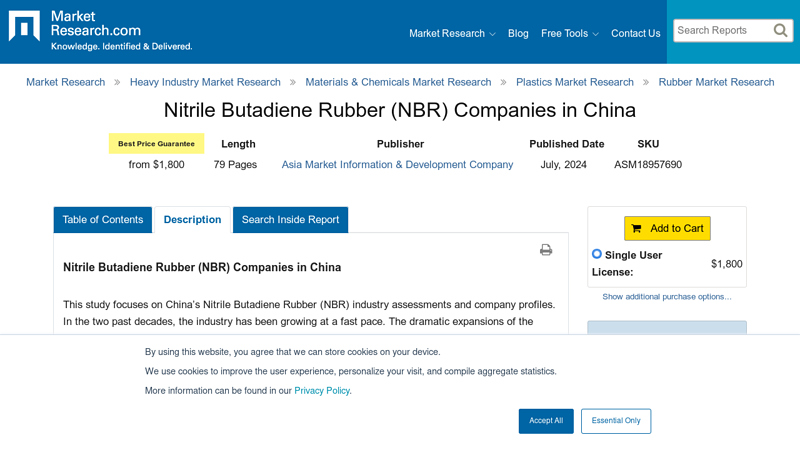 Image of Nitrile Butadiene Rubber (NBR) Companies in China