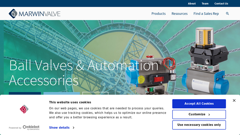 Marwin Valve - Ball Valves and Automation Accessories