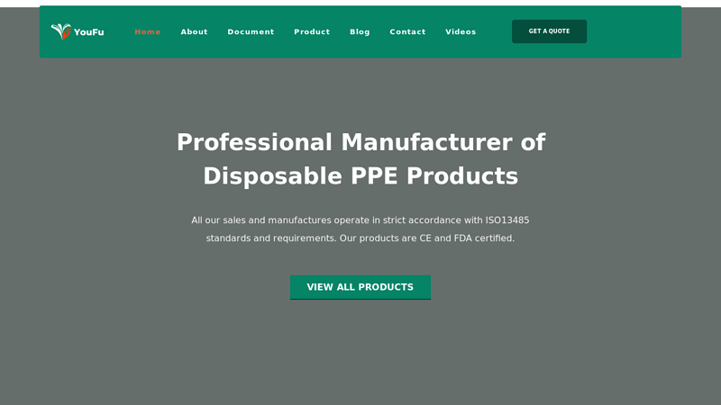 Professional Manufacturer of Disposable PPE Products with ISO13485,CE,FDA Certified - Get Free Samples Now!