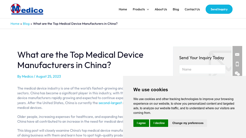 Image of Professional Medical Manufacturer in China