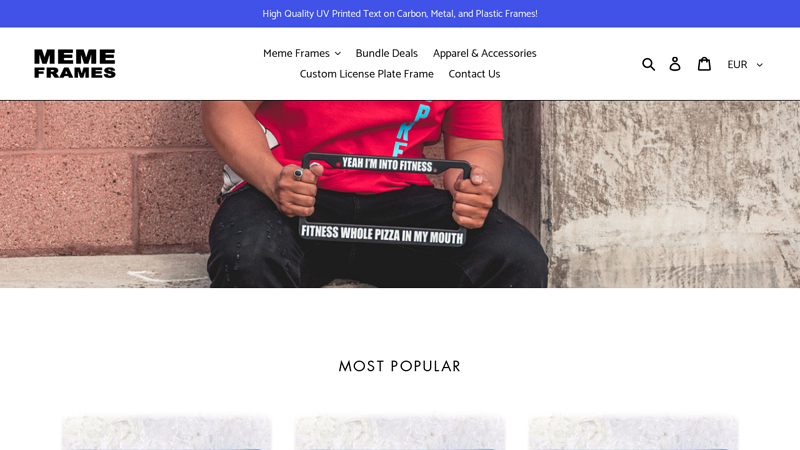 Funny License Plate Frames, Apparel, and Accessories. C Meme Frames