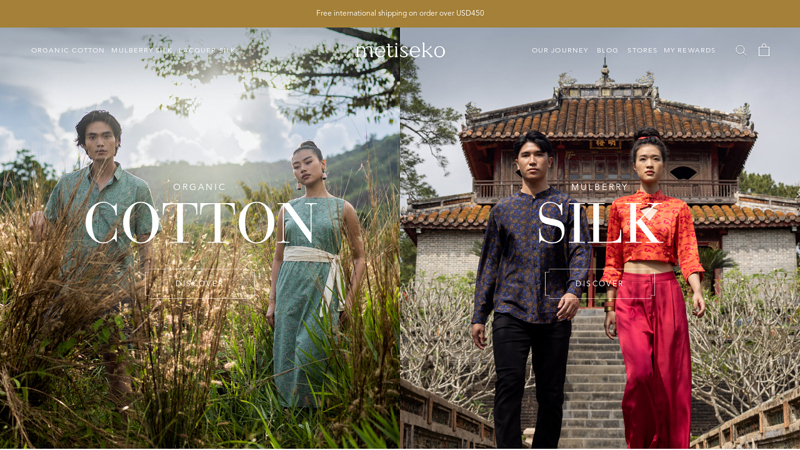Ethical and creative high-end clothing brand proudly made in Vietnam. C metiseko