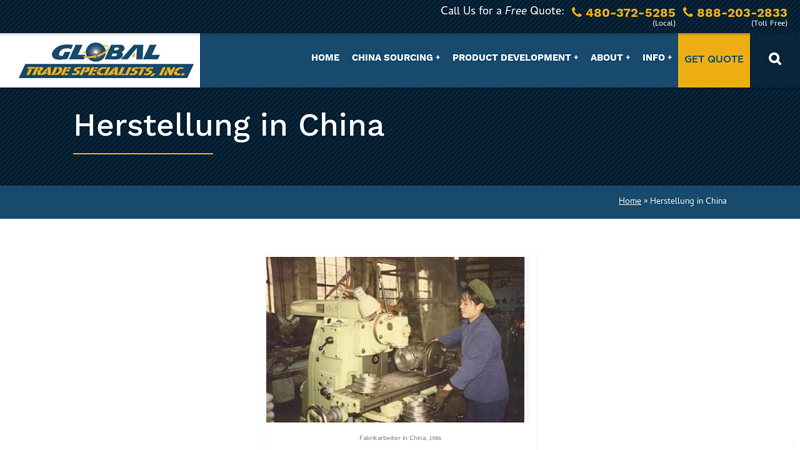 Image of Herstellung in China