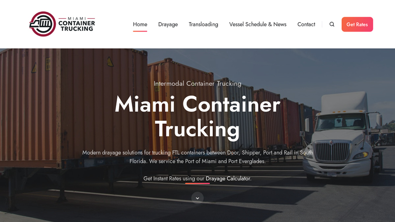 Miami Container Trucking - Drayage, Warehousing & Transloading
