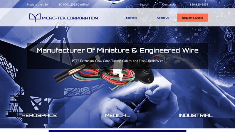 Custom Cable Products - Cinnaminson, New Jersey - Micro-Tek Corporation
