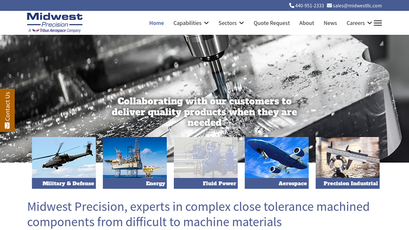Midwest Precision - CNC Machining for Aerospace, Defense & Industry - Midwest Precision