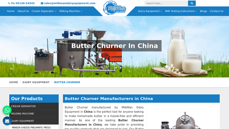 Image of Butter Churner Manufacturers in China,Heavy Duty Curd Butter Churner ...