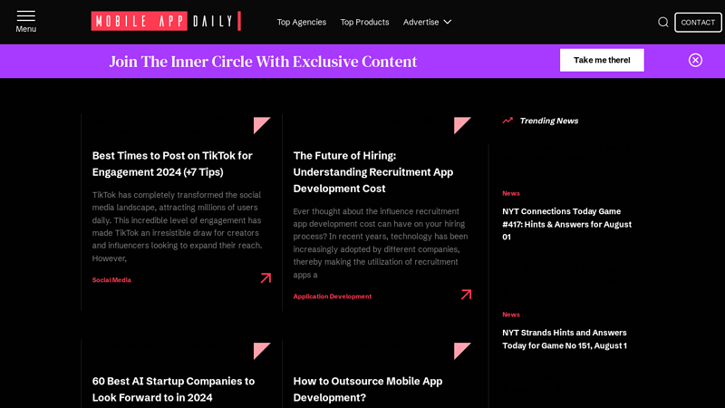 Latest Insights on Mobile App Development | MobileAppDaily
