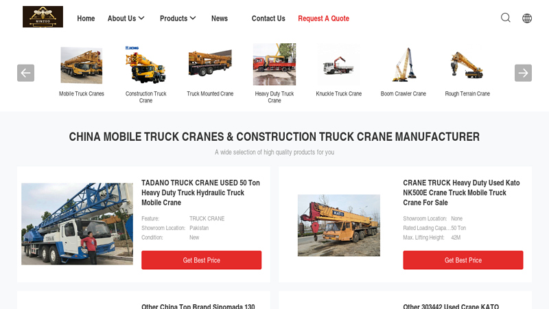 Image of China Mobile Truck Cranes & Construction Truck Crane Manufacturer