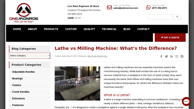 Image of Lathe vs Milling Machine: What