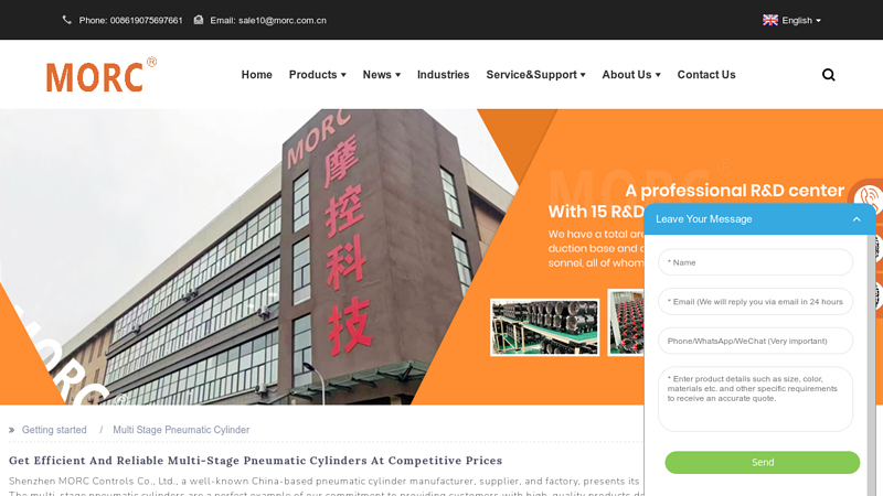 Image of Best Two Stage Pneumatic Cylinder Factory and Suppliers