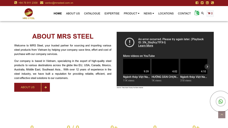 MRS STEEL - Trusted partner to import steel from Vietnam