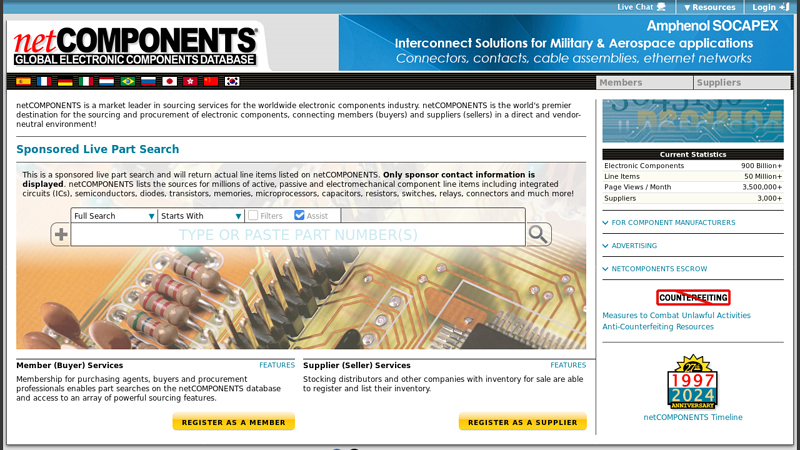 netCOMPONENTS Electronic Component Sourcing