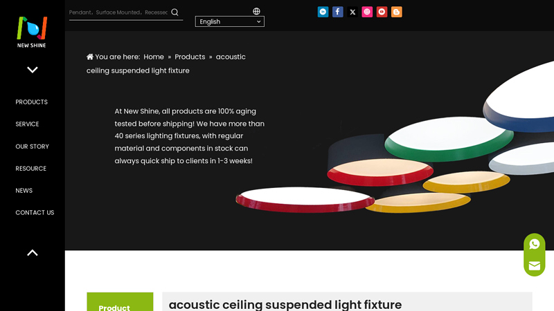 Image of China acoustic ceiling suspended light fixture manufacturers, acoustic ...