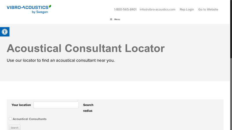 Image of Acoustical Consultant Locator