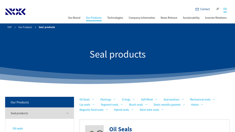 Image of Seal products | Products | NOK Corporation