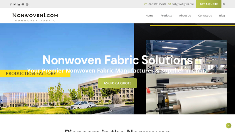 Image of Nonwoven Fabric Manufacturer & Supplier in China.