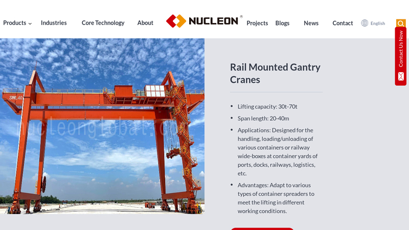 Image of 18 Years Double Girder EOT Cranes Manufacturer in China | Nucleon Crane