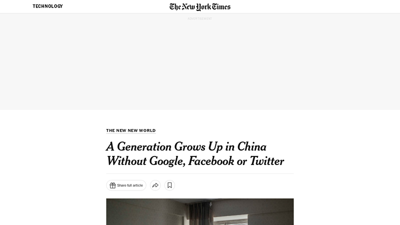 Image of A Generation Grows Up in China Without Google, Facebook or Twitter