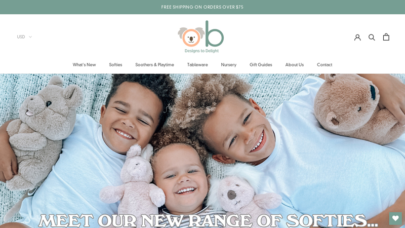 OB Family Owned & Designed Stuffed Toys and Toddler Gifts Since 2008 C OB Designs