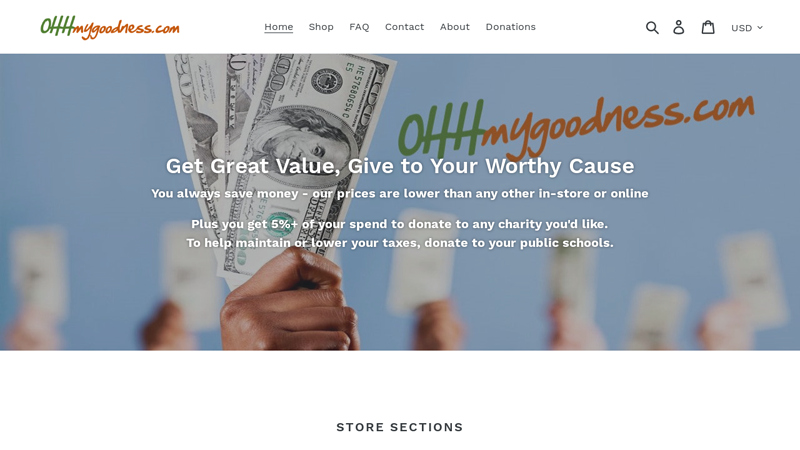 OhhMyGoodness.com - Get Great Value, Give to Your Worthy Cause! C www.ohhmygoodness.com