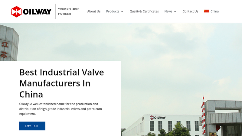 Image of Industrial Valves Manufacturer & Supplier In China| Oilway