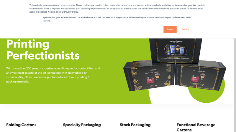 Oliver Inc | Packaging & Printing Perfectionists