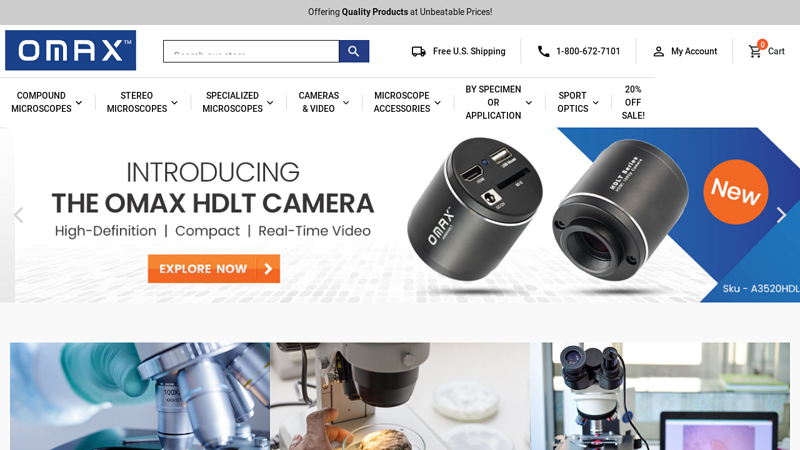 Microscopes & Accessories Online | OMAX C Omax