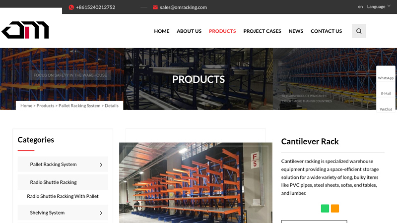Image of China Narrow Aisle Rack, Cantilever Storage Rack, Warehouse Rack ...