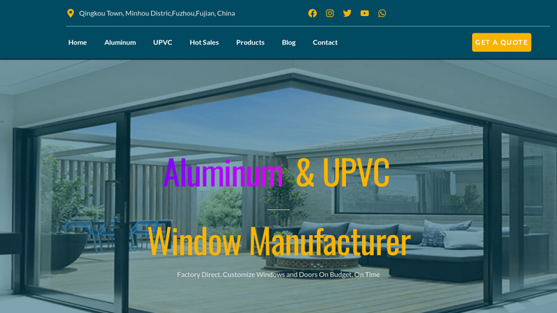 Image of Aluminum & UPVC Window Manufacturer from China