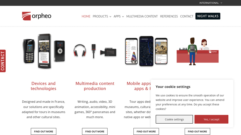 Audio-guide and guided-tour system for museums C Orpheo