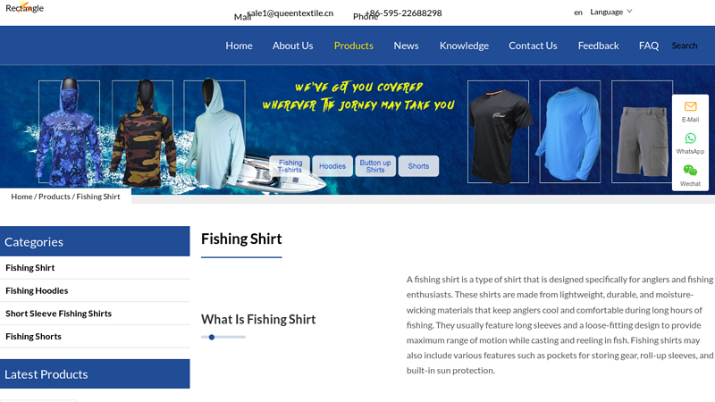 Image of China Custom Fishing Shirt Manufacturers Factory