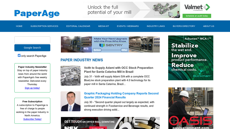 PaperAge - Pulp and Paper Industry News
