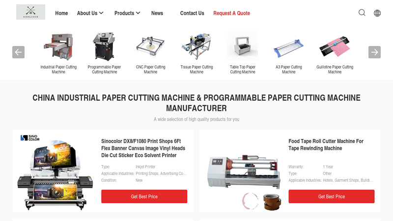 Image of China Industrial Paper Cutting Machine & Programmable Paper Cutting ...