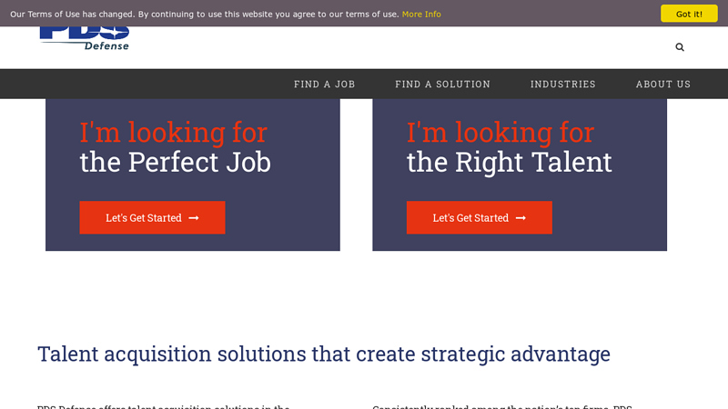 Home - Talent Acquisition Solutions | PDS Defense