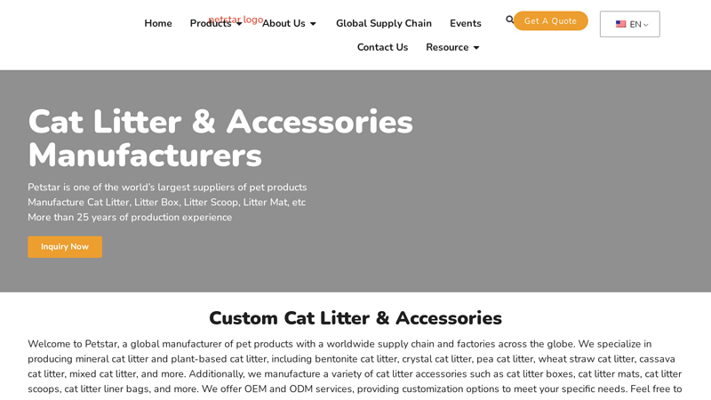 Image of Cat Litter & Accessories Factory | Cat Litter Manufacturers