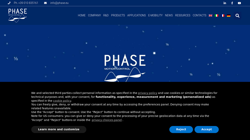 Phase Motion Control - Energy and Motion Control Solutions