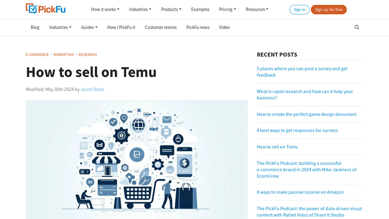 Image of How to sell on Temu