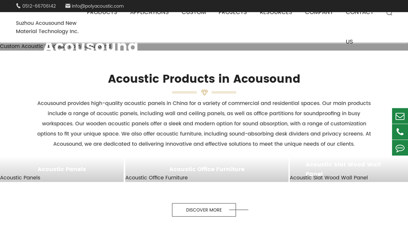 Image of Acousound Acoustic Products Manuacturer China