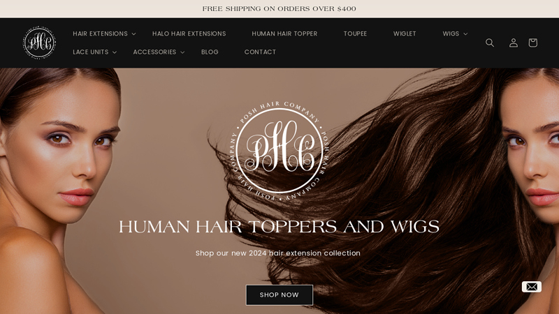 Online Hair Store | Custom Hair Extensions - Posh Hair Company