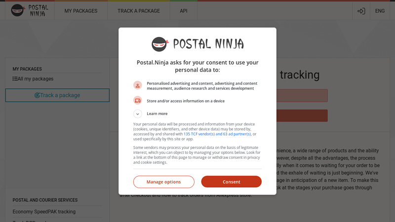 Image of Aliexpress Packages and Orders Tracking | Postal Ninja