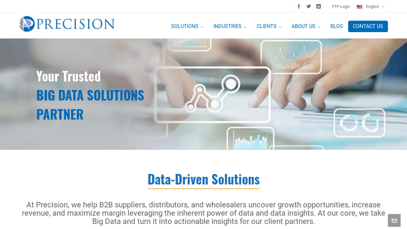 Home | Precision | Data Driven Solutions