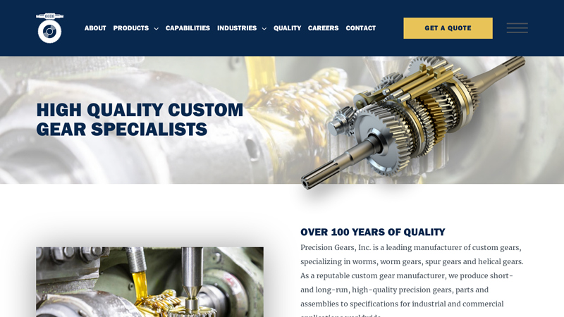 Precision Gears, Inc. | High Quality Custom Gear Specialists